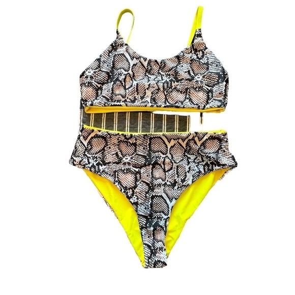 Plus Snakeskin Bikini Swimsuit size:2X - Picture 6 of 8